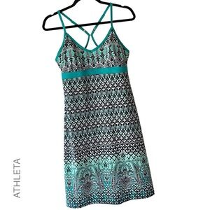 ATHLETA | NWOT SHOREBREAK RACERBACK ATHLETIC SWIM DRESS BOMBAY PAISLEY